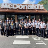 The team at McDonald’s in Leicester Road