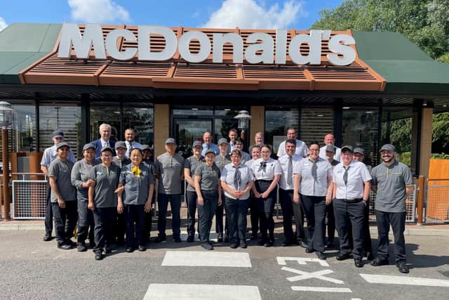 The team at McDonald’s in Leicester Road