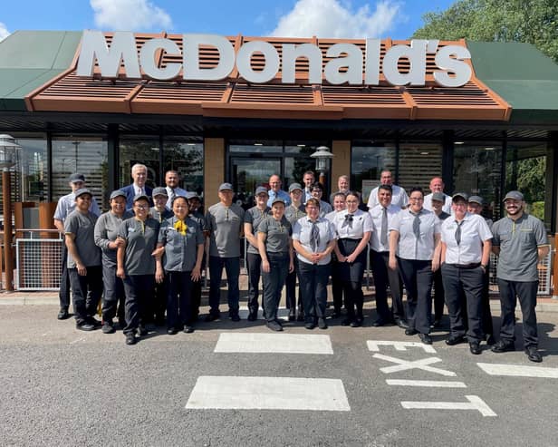 The team at McDonald’s in Leicester Road
