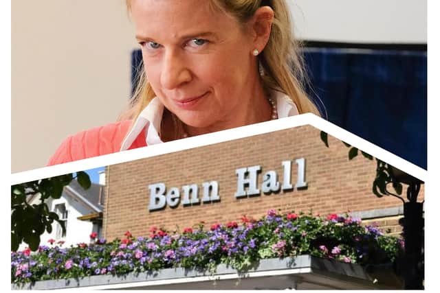 Katie is due to appear at the Benn Hall next month.