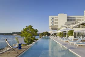 The seawater infinity pool at the Radisson Collection Grand Hotel Brioni Pula (photo: Matthew Shaw)