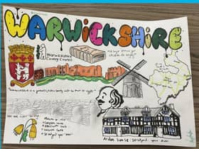Lucy Aratoon's winning painting in the 12-15 category of the Child Friendly Warwickshire competition.