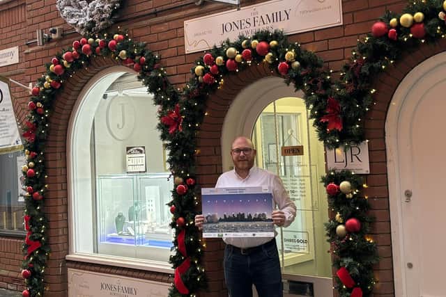 The Kenilworth Advent Calendar features 120 prizes donated by businesses across the town and one prize is a £250 voucher to spend on jewellery donated by The Jones Family Jewellers, which is soon to open in Talisman Square. Photo supplied