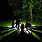 Rangers at Ryton Pools Country Park have found presence of the Dusky Clearwing Moth, a species once believed to be extinct in Britain. Next month visitors to Ryton Pools can join the rangers for the annual Moth Night. Photo shows a previous moth night. Photo supplied by Warwickshire County Council