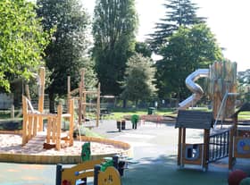 The new play area in Victoria Park. Picture courtesy of Warwick District Council.
