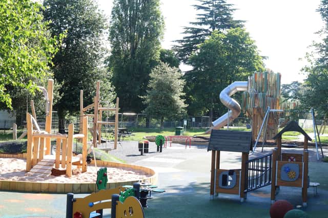 The new play area in Victoria Park. Picture courtesy of Warwick District Council.