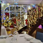 The restaurant has a new look for Christmas. Picture: Sharon Majek.