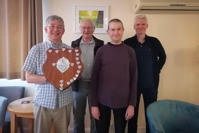 Rugby Chess Club's A team won the Division Two title