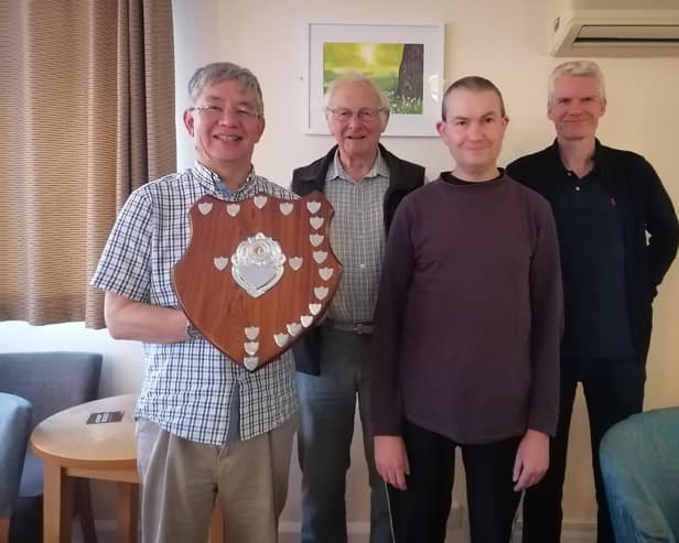 Rugby Chess Club's A team won the Division Two title