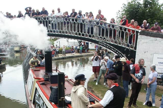 Casualty star Zitta Sattar opening the very first Rally in 2003 aboard the then re-restored President. Zitta is the the great-great granddaughter of the first captain of President, following its launch in 1909. (Tim Coghlan)