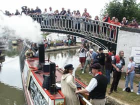 Casualty star Zitta Sattar opening the very first Rally in 2003 aboard the then re-restored President. Zitta is the the great-great granddaughter of the first captain of President, following its launch in 1909. (Tim Coghlan)