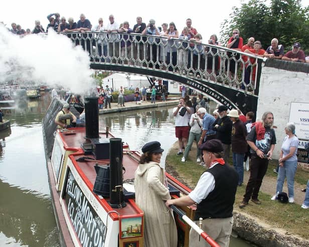 Casualty star Zitta Sattar opening the very first Rally in 2003 aboard the then re-restored President. Zitta is the the great-great granddaughter of the first captain of President, following its launch in 1909. (Tim Coghlan)