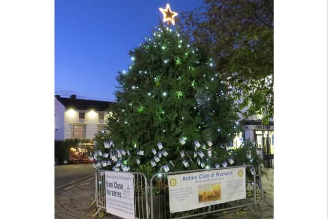 The popular Lights of Love campaign is returning to Warwick. The Christmas tree in the town’s Market Square tree is also set to shine more brightly this year thanks to new lights funded by Warwick Racecourse. The campaign, which celebrates lost loved ones, is organised by Warwick Rotary Club in association with the Town Council and raises money for the Mayors charities and Myton Hospices. Photo supplied