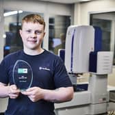 Tyler Gillespie, 18, has been named Lloyds Bank SME Apprentice of the Year award after excelling in his role with Rugby-based manufacturer Technoset Ltd, which specialises in precision engineering.