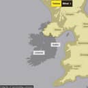 Strong winds from Storm Isha are likely to bring some disruption to travel across Warwickshire today (Monday) and this week. (Image from the Met Office)