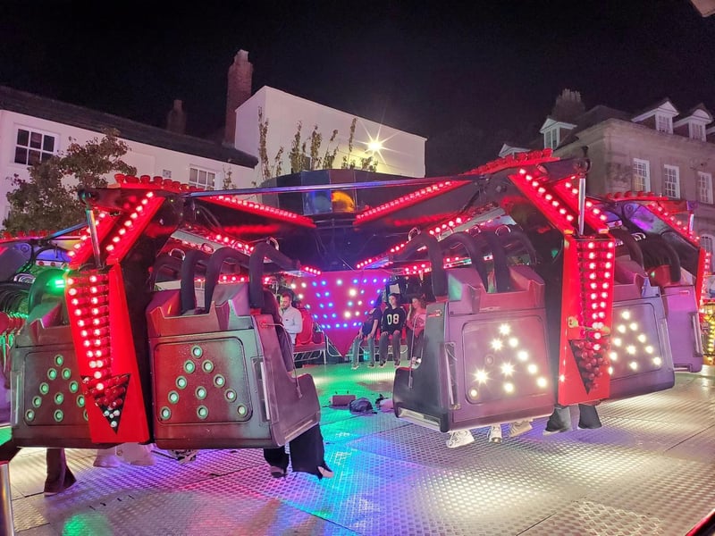 One of the rides at the Mop fair.