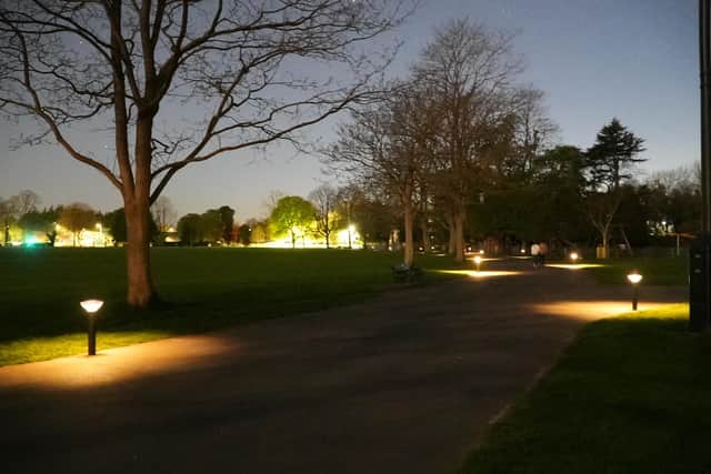 The new solar lighting at Victoria Park. Picture supplied.