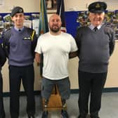 L-R: Warrant Officer Chris Storer-Rogers, Flight Sgt William Scott, Dave Watson (Fisher House ambassador and  Invictus Games gold medallist), Flight Lieutenant Daryll Moreton.