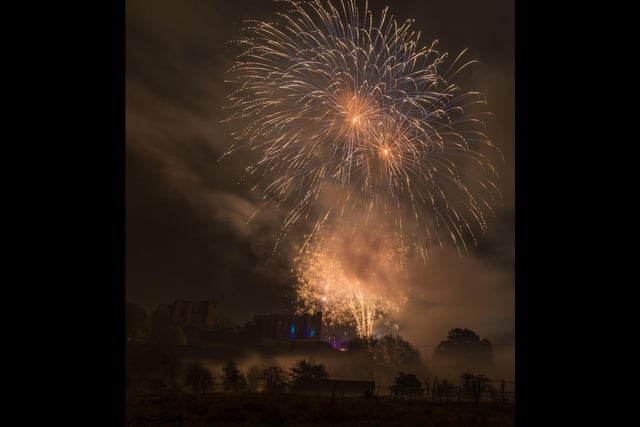 The annual fireworks event at Kenilworth Castle. Photo by Steven Barnett