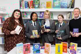 Lovell's  Spectrum Development in Houlton, Rugby have donated books to the local school which is next to their development. Picture by Shaun Fellows / Shine Pix Ltd