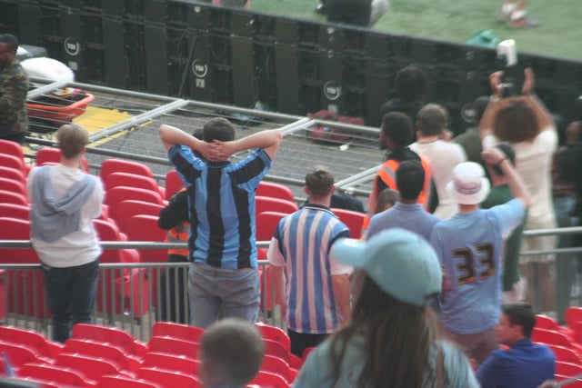 So close yet so far - Coventry fans after the final whistle