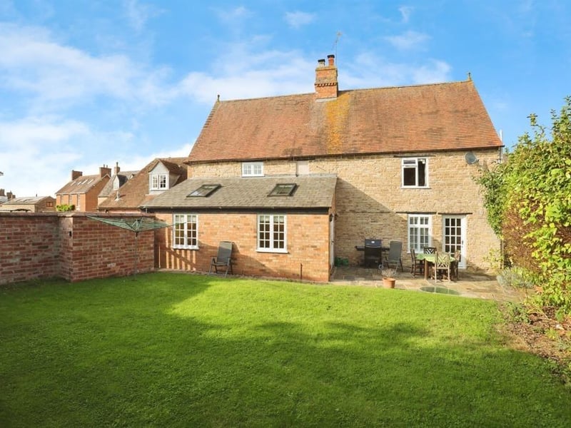 Looking back at the property from the garden.