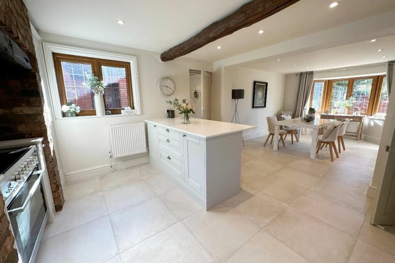 The kitchen and dining area. Photo by Kingsman Estate Agents