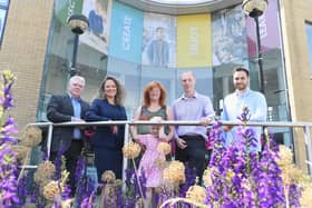 Councillor Martin Watson (Warwickshire County Council), Councillor Louise Robinson (Rugby Borough Council), Adrianna Bodzioch and her daughter Emilia, Russell Grant (Chamber), Amine Kabouchi (Rugby Borough Council)