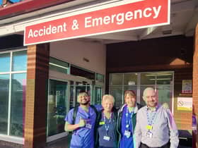 Some of the A&E team at Warwick Hospital will be taking on a charity skydive later this year. Photo supplied