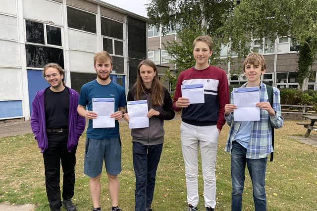 The group of Kenilworth School and Sixth Form students who collectively have been awarded 18 A/A*'s. Picture supplied