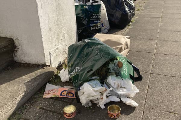 Rubbish on the streets of Leamington