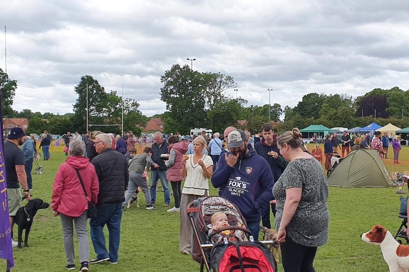 Crowds at the show.