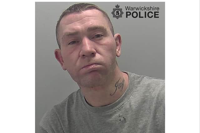 Carl Swinburn has been jailed for nine years after falsely imprisoning two women at a house in the Warwick area. Photo by Warwickshire Police