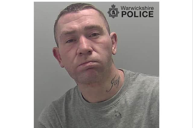 Carl Swinburn has been jailed for nine years after falsely imprisoning two women at a house in the Warwick area. Photo by Warwickshire Police