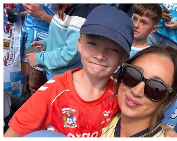 Holly Cooper and her son Harry. Picture suppled.