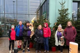 Alex was joined on her walk by the deputy mayor of Warwick Cllr Jackie D'Arcry as well as trustees of Evelyn's Gift and Evelyn's parents. Photo supplied