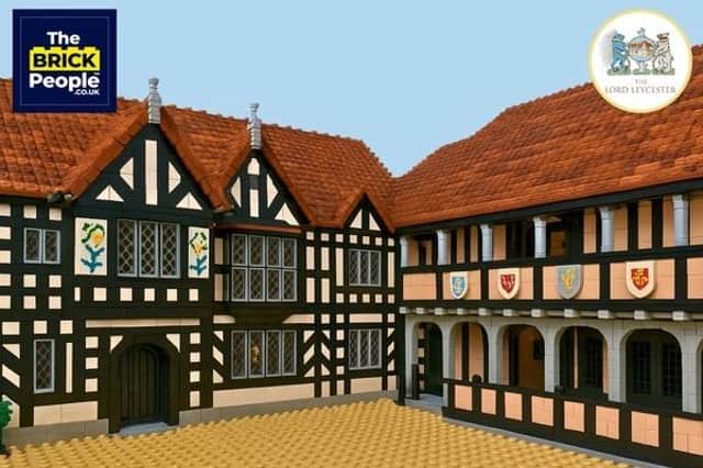 AI rendered image of the Lord Leycester in a LEGO form. Photo supplied