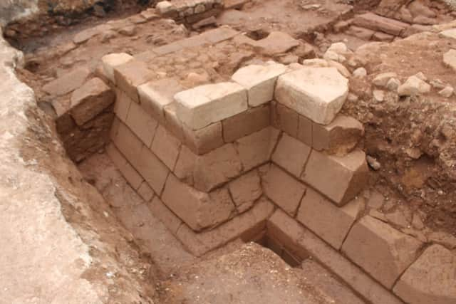 Some of the medieval remains at Abbey Fields. Picture supplied.