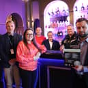 Left to right shows: James from The Old Library, Louise from Hart & Co, Tom from the Community Wardens, Cllr Andy Crump, Jared Seal from Warwickshire Retail Crime Initiative, Stephanie Kerr from Leamington Business Improvement District, Kevin from Murphy’s Bar, Lucy –from The Terrace, Anthony from the Community Wardens, and Bogdan Fironda from WCC Community Safety Team. Photo supplied by Warwickshire County Council