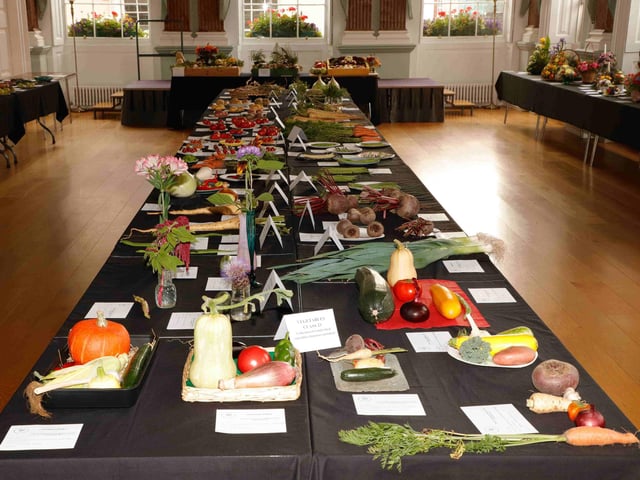 The vegetable display. Photo supplied