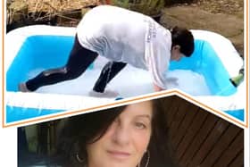 Dianna takes the plunge for Cancer Research UK.