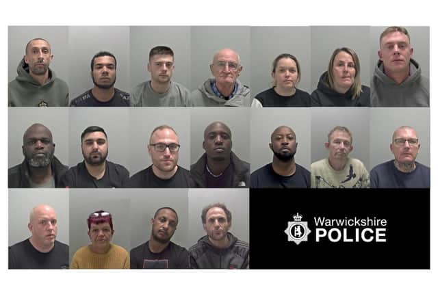 In total, 21 members - covering a patch from Merseyside to Warwickshire, West Midlands Nottinghamshire and Northamptonshire - were jailed for a combined total of 165 years and seven months. Here are photos 18 of the gang, supplied by Warwickshire Police.