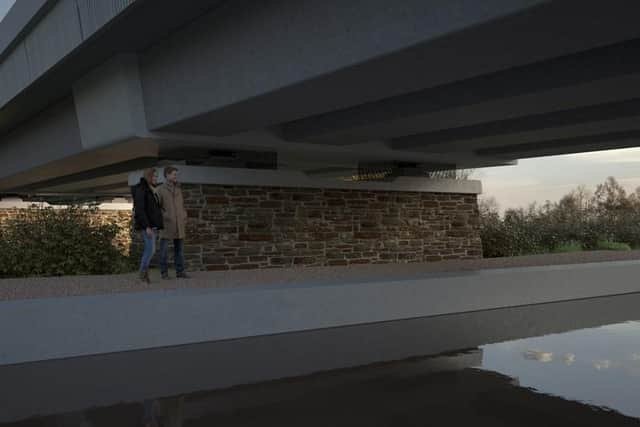 Local residents voted for the construction of the bridge to be completed using South Warwickshire ironstone.