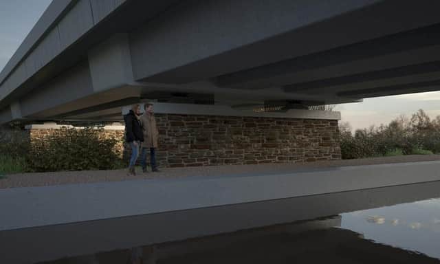 Local residents voted for the construction of the bridge to be completed using South Warwickshire ironstone.