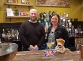 Steve Bazell and Rachel Ollerenshaw with the Royal Jubilee cocktail. Photo supplied