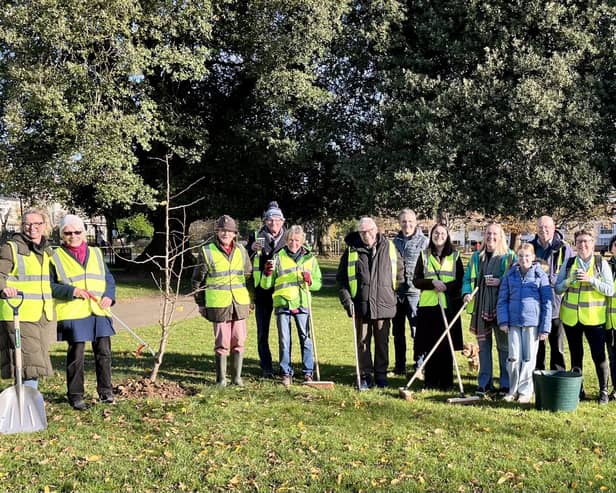 Members of the Friends of Christchurch Gardens group carrying out one of their regular litter picks in the park. Picture supplied.