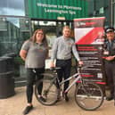 A bike tagging event is being held in Leamington this weekend. Photo shows: Morrisons community champion Alex Pearson, store manager Rob Apted and PCSO officers Steve and Nicky. Photo supplied