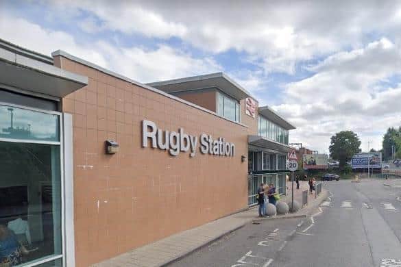 The main entrance to Rugby station. Photo: Google Street View.