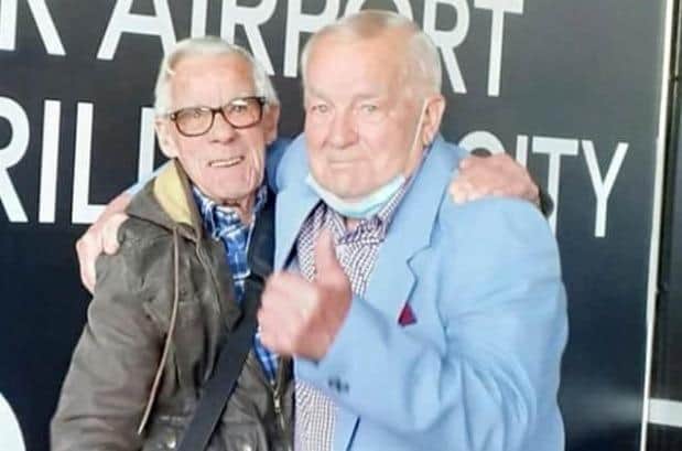 Ted Nobbs, 83, was reunited with his youngest brother Geoff, 79, in Australia after seven decades apart