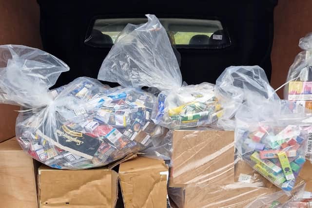 More than one million illegal cigarettes were seized in the last 18 months by Warwickshire County Council’s Trading Standards service. Picture supplied.